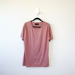 Cactus Man by Ricky Singh Men's Mauve Crew Neck T-Shirt 100% Cotton Size Medium